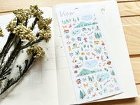 "View" Sheet of Stickers / 10AM