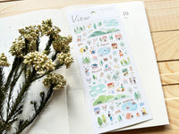 "View" Sheet of Stickers / 7AM