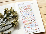 "View" Sheet of Stickers / 6PM