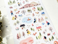 "View" Sheet of Stickers / 6PM