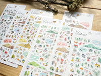 "View" Sheet of Stickers / 6PM
