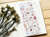 Warble Sheet of Stickers - Brown