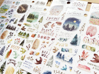 Warble Sheet of Stickers - Green