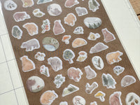 Quiet Life Mini Sheet of Stickers / Bear