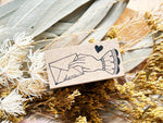 Kinotorico Original Wooden Rubber Stamp / Letter Hand