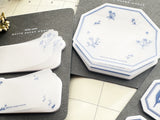 Die-Cut Botanical Glassine Paper Sticky Notes -Flowers