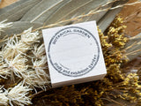 Japanese Botanical Wooden Rubber Stamp - Postmark Logo