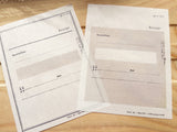 YOHAKU Collage Craft Notepad / M-051 Receipt (領収書)