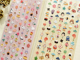 Sheet of Stickers /  Japanese Lucky Charms