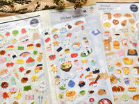 Sheet of Stickers /  Happy Food