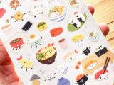 Sheet of Stickers /  Happy Japanese Food