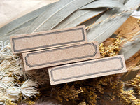 Japanese Wooden Rubber Stamp - Frame Stamp Set of 3