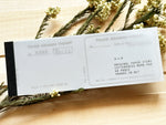 YOHAKU Letterpress Label Book - Ticket Bronze