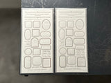 Oeda Letterpress "Frame" Sticker Sheet - Bronze