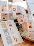 Meow Illustration Label Sticker Roll / Tea Party
