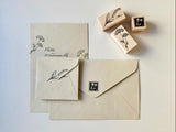 Japanese Botanical Wooden Rubber Stamp / Lily of the Valley