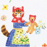 Aiko Fukawa Square Cube Memo Pad / Little Fluffy Friends