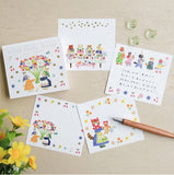 Aiko Fukawa Square Cube Memo Pad / Little Fluffy Friends