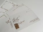 YOHAKU Letterpress Label Book - Nostalgy Bronze