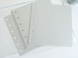 YOHAKU Original Binder Refills / M-229 Gray Polka Paper