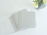 YOHAKU Original Binder Refills / M-229 Gray Polka Paper