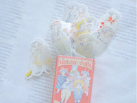 dodolulu Match Box Flake Stickers - Vintage Dolls  (08)