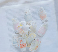 dodolulu Match Box Flake Stickers - Vintage Dolls  (08)
