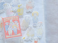 dodolulu Match Box Flake Stickers - Vintage Dolls  (08)