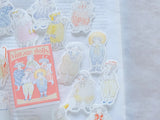 dodolulu Match Box Flake Stickers - Vintage Dolls  (08)
