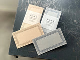 Oeda Original Letterpress Memo Card - Vine Gray