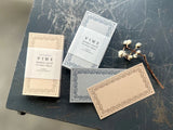 Oeda Original Letterpress Memo Card - Vine Gray
