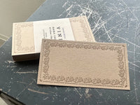 Oeda Original Letterpress Memo Card - Vine Beige