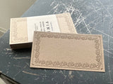 Oeda Original Letterpress Memo Card - Vine Beige