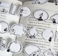 [jr.Journal X Moomin] PET Tape / Moomin Labels (Kiss-cut)