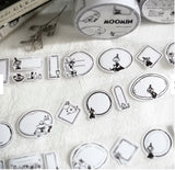 [jr.Journal X Moomin] PET Tape / Moomin Labels (Kiss-cut)