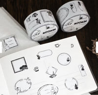 [jr.Journal X Moomin] PET Tape / Moomin Labels (Kiss-cut)