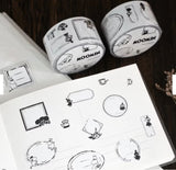 [jr.Journal X Moomin] PET Tape / Moomin Labels (Kiss-cut)