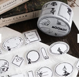 [jr.Journal X Moomin] PET Tape / Moomin Labels (Kiss-cut)