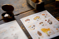OURS Stamp Sticker Set - Mushroom Recipe (2 sheets)