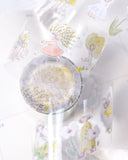dodolulu doremi Pre-cut Clear Sticker Roll / Nestled in Green