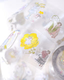 dodolulu doremi Pre-cut Clear Sticker Roll / Nestled in Green