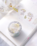 dodolulu doremi Pre-cut Clear Sticker Roll / Nestled in Green