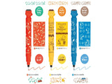 Limited Edition Cruro x Snoopy / Roller Stamp & Color Pen Duo