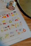 Meow Illustration Kiss-cut PET Tape / A Day at the Bakery