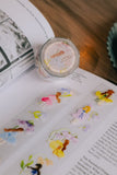 Meow Illustration Kiss-cut PET Tape / Whispers in the Flower Field