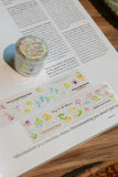 Meow Illustration Kiss-cut PET Tape / Wildflower Field