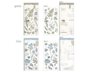 Paper & Plant Stickers Set - Green (2 sheets)