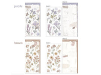 Paper & Plant Stickers Set - Brown (2 sheets)