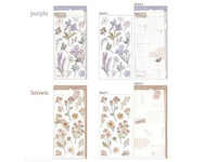 Paper & Plant Stickers Set - Purple (2 sheets)