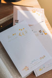 Meow Illustration / Party in the Forest Letter Set